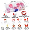 DIY Round Acrylic & Glass Beads Bracelets Jewelry Kits DIY-FS0006-29D-6