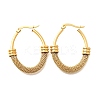 201 Stainless Steel Hoop Earrings EJEW-Q026-15G-B-3