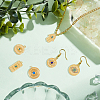 12Pcs 6 Style Eye Theme 304 Stainless Steel Pendants STAS-DC0012-68-5