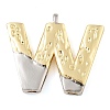 Brass Pendants PALLOY-S036-01G-W-1