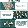 80Pcs 2 Colors 304 Stainless Steel Screw Eye Pin Peg Bails STAS-UN0060-43-4
