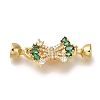 Brass Fold Over Clasps KK-H480-34G-1