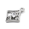 Brass Micro Pave Cubic Zirconia Pendants KK-H511-01P-03-2