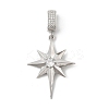 Brass Micro Pave Cubic Zirconia Pendants KK-U047-11P-1