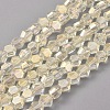 Electroplate Glass Beads Strands EGLA-L018-C-FR02-1