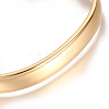 Ion Plating(IP) 304 Stainless Steel Cuff Bangles X-STAS-I110-10-8mm-G-3