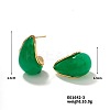 Cute 304 Stainless Steel Vintage Teardrop Geometric Stud Earrings for Women WI0864-3-1