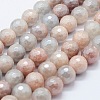 Electroplated Natural Imitation Sunstone Gemstone Beads Strands G-G749-06B-10mm-1