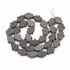 Electroplate Non-magnetic Synthetic Hematite Beads Strands G-N0321-09-3