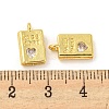 Real 18K Gold Plated Rack Plating Brass Micro Pave Cubic Zirconia Pendants X-KK-R153-03G-3