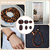 600Pcs 6 Styles Dyed Natural Wood Beads WOOD-WR0001-19-5