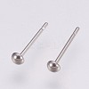 Non-Tarnish 202 Stainless Steel Stud Earring Findings STAS-I088-G-03P-1