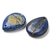Natural Lapis Lazuli Drop Pendants G-C158-01K-2