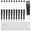 10Pcs ABS Plastic & Iron Ball-Point Pen AJEW-FS0001-41D-1