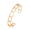 304 Stainless Steel Cuff Bangles for Women LS-BJEW-S181-02G-A-2