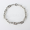 Tarnish Resistant Rectangle 201 Stainless Steel Chain Bracelets BJEW-N240-06P-6