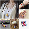 6 Rolls 6 Colors Segment Dyed Nylon Chinese Knotting Cord NWIR-TA0001-04-7