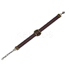 Hollow Cross PU Leather Bracelet Making MAK-I020-01E-2