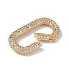 Rack Plating Brass Micro Pave Cubic Zirconia Twister Clasps KK-NH0002-19G-01-2