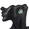 Flower Handmade Glass Seed Beads Stud Earrings EJEW-MZ00656-5