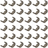 180Pcs Rectangle Brass Belt Loop Fastener KK-CY0001-12B-1