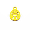 Brass Open Back Bezel Pendants LS-KK-E771-A02-G-1