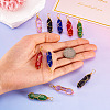 10Pcs 5 Colors Glass Pendants GLAA-TA0002-70-4