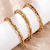 304 Stainless Steel Arch Link Chain Necklaces for Women Men NJEW-F363-05G-2