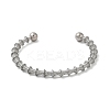 Non-Tarnish 304 Stainless Steel Open Cuff Bangle LS-BJEW-D021-01A-P-1