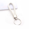 Handwoven Imitation Leather Keychain PW-WG34868-11-1