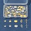 60Pcs 10 Styles 304 Stainless Steel Pendants STAS-FS0001-78-8