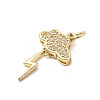 Brass Micro Pave Cubic Zirconia Pendants LS-KK-D105-04G-2