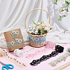 6 Yards 6 Colors Polyester Flower Embroidery Lace Trim Ribbon OCOR-PH0005-66-4