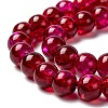 Two Tone Crackle Glass Beads Strands CCG-Q002-8mm-M-3