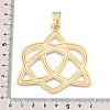 Trinity Knot Rack Plating Alloy Big Pendants FIND-N005-45G-3