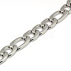 Fashionable 304 Stainless Steel Figaro Chain Necklaces for Men STAS-A028-N019P-2