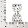 Brass Micro Pave Clear Cubic Zirconia Fold Over Clasps KK-Z083-04P-3