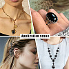 28Pcs 14 Styles Natural & Synthetic Mixed Gemstone Cabochons G-HY0001-59-7