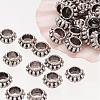 Rondelle Tibetan Silver Spacer Beads AB30-NF-1
