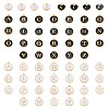 92Pcs 4 Styles Initial Letter A~Z Alphabet Enamel Charms ENAM-TA0003-50-2