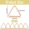 12Pcs Triangle Iron Linking Rings IFIN-CP0002-96LG-2