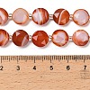 Natural Banded Agate Beads Strands G-C116-A180-01B-5
