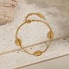 304 Stainless Steel Link Bracelets BJEW-G763-04G-1