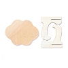 Cloud Wooden Mini Chalkboard Signs AJEW-M035-06-2