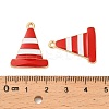 Alloy Enamel Pendants FIND-C074-01G-02-3