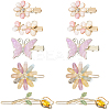 2 Bags Alloy & Resin Hair Clips Kits PHAR-SC0001-004-1