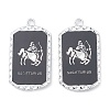 Alloy Twelve Constellations Series Big Pendants PALLOY-O107-01P-07-1
