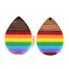 Opaque Resin & Walnut Pendants RESI-TAC0026-05G-3
