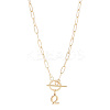 304 Stainless Steel Letter Pendant Necklaces NJEW-LP0001-52Q-G-1