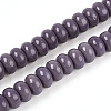 Opaque Solid Color Glass Beads Strands GLAA-ZX008-8mm-18S-1